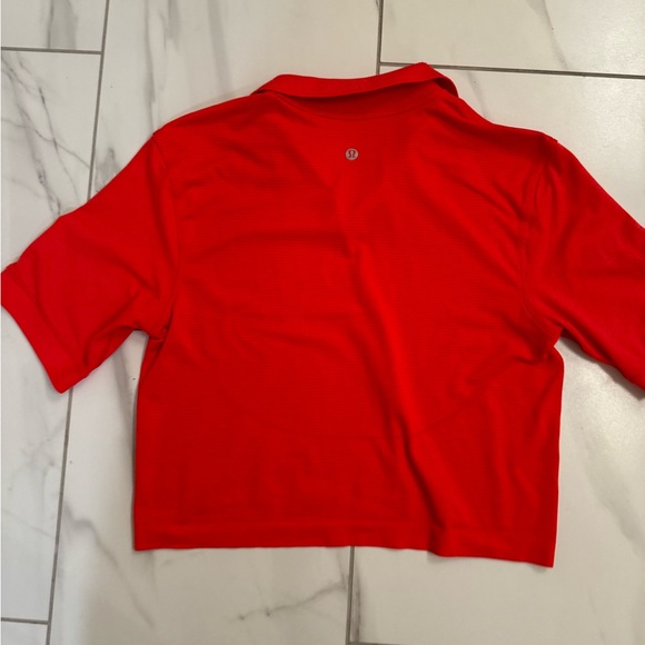 Lululemon Swiftly Tech Relaxed Fit Polo Hot Heather size 6 - Picture 8 of 9